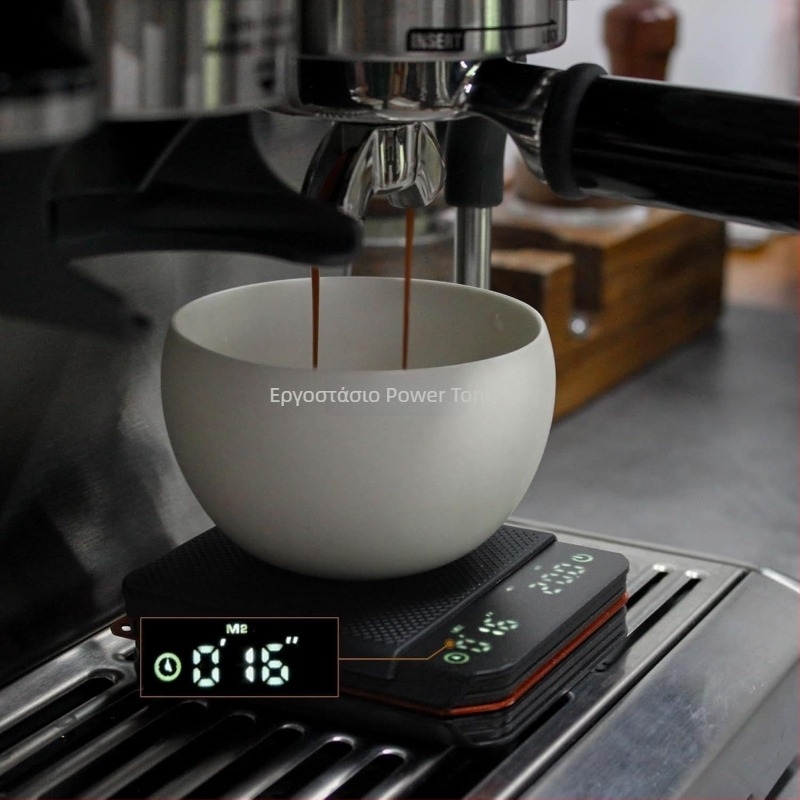 Μίνι ζυγαριά καφέ με έξυπνο αυτόματο χρονόμετρο, ψηφιακή ηλεκτρονική ζυγαριά για καφέ, χωρητικότητα 2 kg, USB τροφοδοσία, μοντέλο Guanglida-CN668, μάρκα TONGLEI