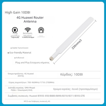 Huawei B315/B310 Router Antenna – 4G LTE, Υψηλός Κέρδος, Liyan Communications