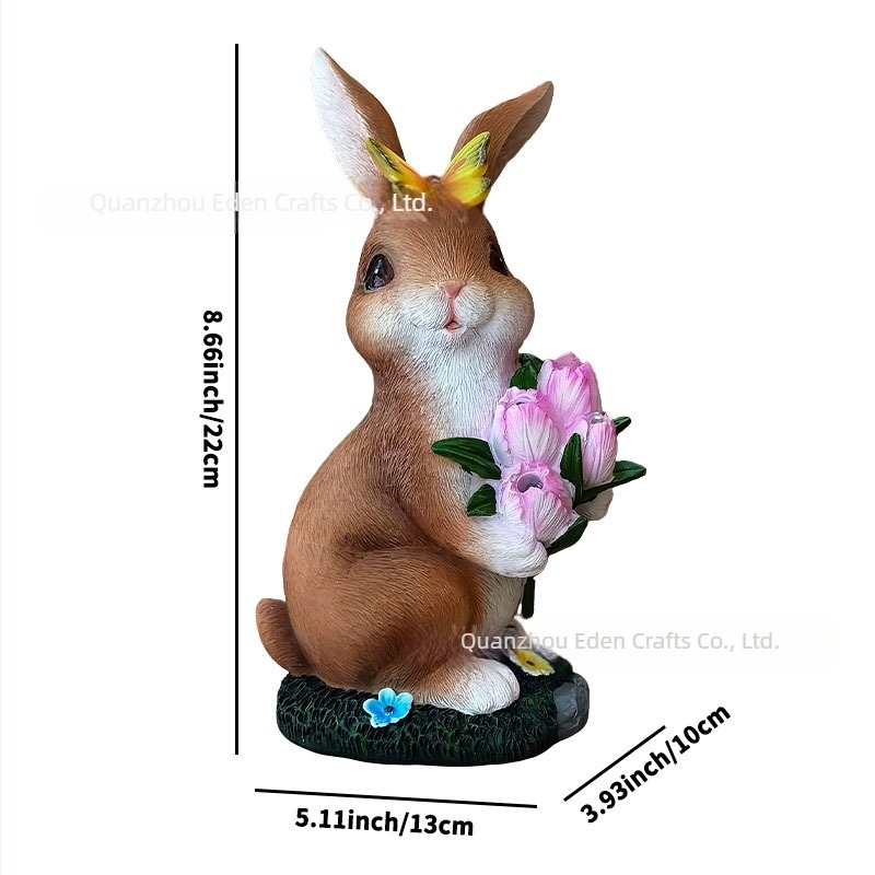 Κουνέλι διακοσμητικό κήπου — κατασκευή από ρητίνη, Eden, μοντέρνο καλλιτεχνικό στυλ