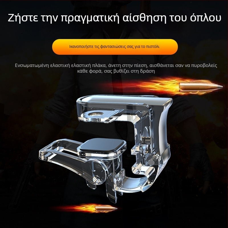 GT01 Ασύρματο mini ελεγκτής παιχνιδιών για smartphones με κράμα PC+Zn, πλήκτρα από PC+Zn, διεπαφή για smartphones, συμβατός με Apple και Android, χωρίς δόνηση.