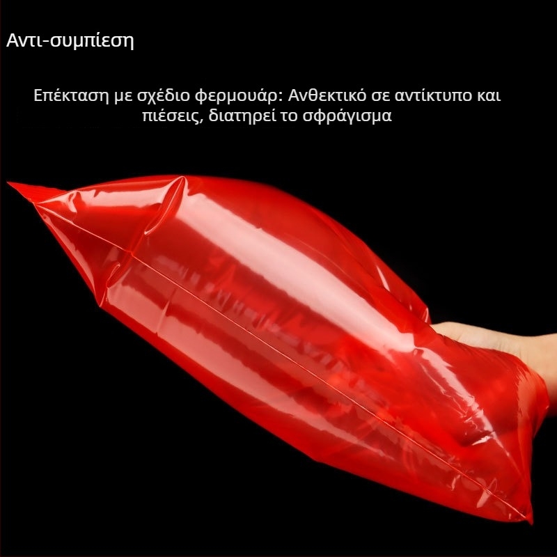 Διάφανη αυτοσφραγιζόμενη PE σακούλα συσκευασίας τροφίμων, παχυνμένη, μήκος σφράγισης 1–1,5 cm