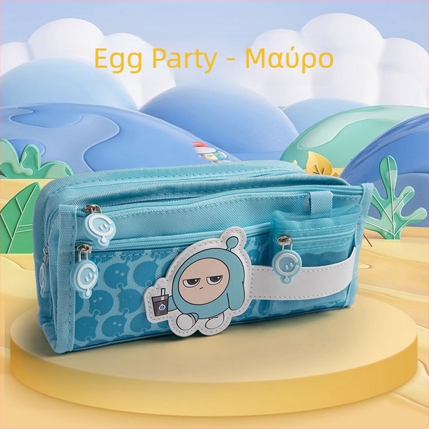 Θήκη μολυβιών Eggman party, για μαθητές, καμβάς, γενική χρήση, χωρίς άδεια IP