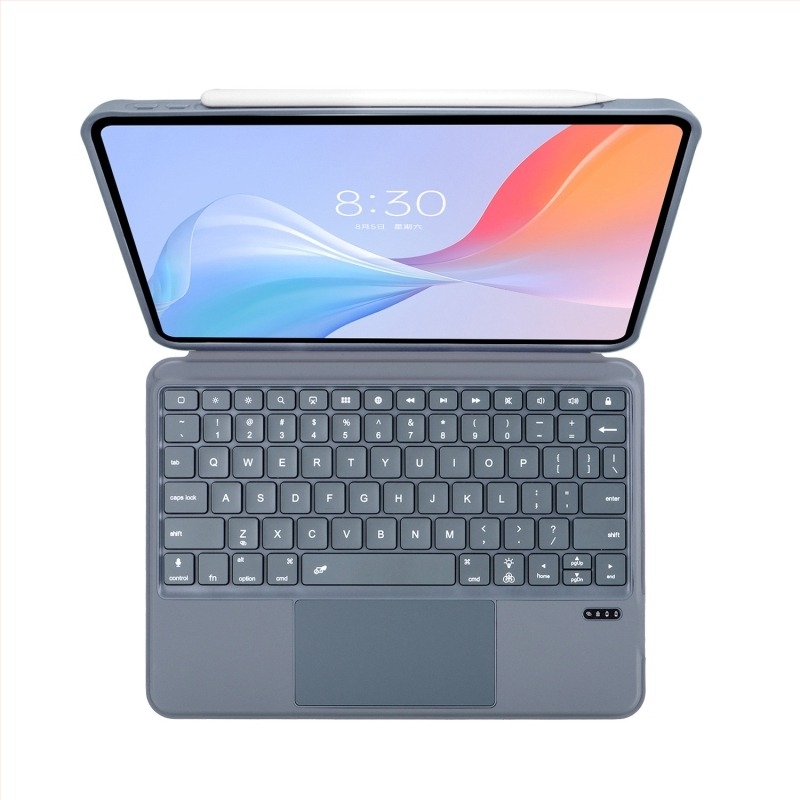 K07P θήκη Bluetooth με πληκτρολόγιο για iPad tablet με δερμάτινο κέλυφος – εργονομικό, κατασκευή OEM, συμβατό με iPad