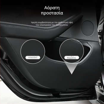 Δερμάτινο πάνελ πορτών Tesla Model 3/Y - για όλες τις εποχές, γεμισμένο με σφουγγάρι, Ben-Fuhe AL1021751576