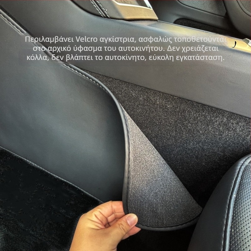 Tyee Δερμάτινο προστατευτικό κάλυμμα κεντρικής κονσόλας και πλευρικών προστατευτικών για Tesla Model Y 2025 – All-Season, με επένδυση από αφρό