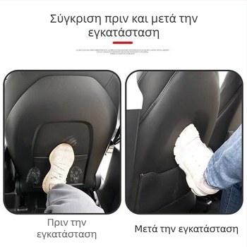 Κάλυμμα προστασίας πλάτης καθίσματος Tesla Model 3/Y – Enjoy the Journey, τεχνητό δέρμα, γέμισμα συνθετικών ινών, προσαρμόσιμο, μινιμαλιστικό εσωτερικό