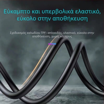 Type-C καλώδιο γρήγορης φόρτισης και μεταφοράς δεδομένων, 5A, 1–2 m, συμβατό με Lenovo Legion Y700/Y900 και Motorola 60/SPro68W