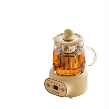 Υγιεινός βραστήρας τσαγιού για γραφείο — πλήρως αυτοματοποιημένος με γυάλινη μόνωση (0.5 L; κεραμικός εσωτερικός θάλαμος; έλεγχος αφής με μικροϋπολογιστή; 220V; 300–350W)