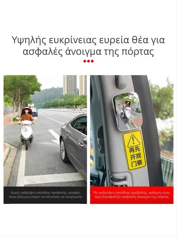 Εσωτερικός καθρέφτης αυτοκινήτου για προβολή πίσω με ευρυγώνιο καθρέπτη για τυφλά σημεία και λειτουργία αποτροπής σύγκρουσης κατά την όπισθεν κίνηση