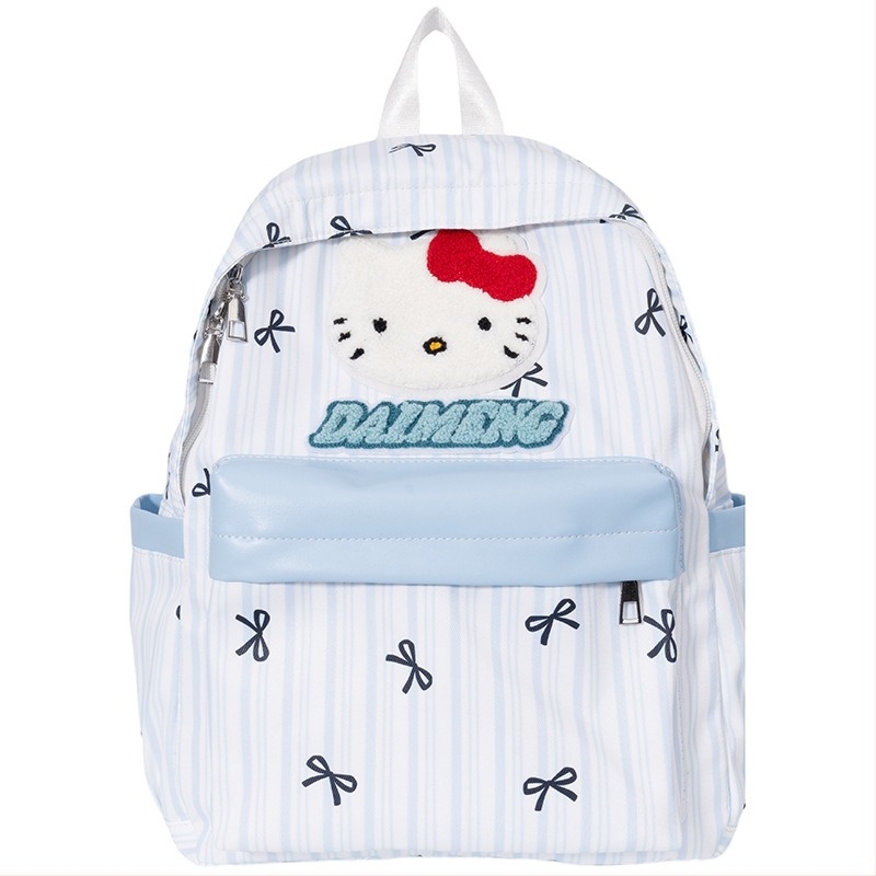 Σακίδιο σχολικό από Oxford ύφασμα, unisex, διαπνέον, αντικλοπή, με σχέδιο anime, καμπύλες ιμάντες, άνοιξη 2025