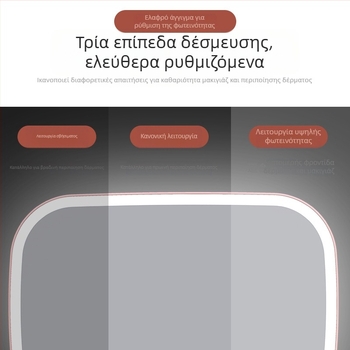 LED καθρεφτάκι μακιγιάζ αυτοκινήτου με φως, έλεγχος αφής, εγκατάσταση clip-on, καθολική συμβατότητα, ABS + HD γυαλί