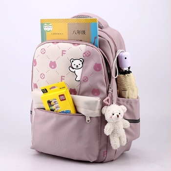 Σχολική τσάντα για παιδιά: σχέδιο κινουμένων σχεδίων, ελαφριά, μεγάλη χωρητικότητα, αδιάβροχη, υλικό: νάιλον/πολυεστέρας