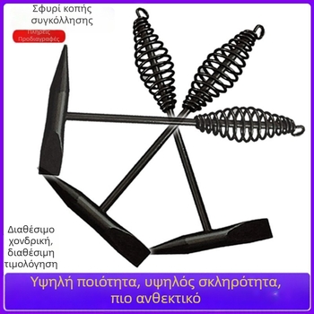Σφυρί ηλεκτροσυγκόλλησης με κεφαλή από υψηλού άνθρακα ατσάλι, διπλή κεφαλή, μεταλλική λαβή, 300 g/500 g