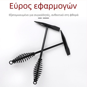 Σφυρί ηλεκτροσυγκόλλησης με κεφαλή από υψηλού άνθρακα ατσάλι, διπλή κεφαλή, μεταλλική λαβή, 300 g/500 g