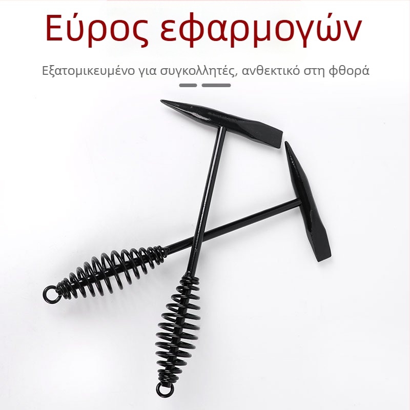Σφυρί ηλεκτροσυγκόλλησης με κεφαλή από υψηλού άνθρακα ατσάλι, διπλή κεφαλή, μεταλλική λαβή, 300 g/500 g
