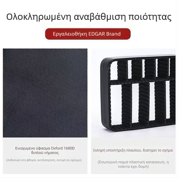 Τσάντα εργαλείων ηλεκτρολόγου - φορητή, μεγάλη χωρητικότητα, Oxford ύφασμα, ανθεκτική, αποθήκευση δύο επιπέδων