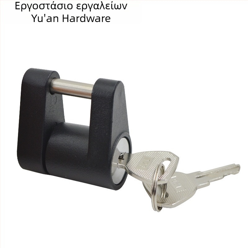 Κλειδαριά ρυμούλκας κατά κλοπής, από ατσάλι, μοντέλο 5006, κύλινδρος από χαλκό, συμβατή με διάφορα μοντέλα ρυμουλκούμενων
