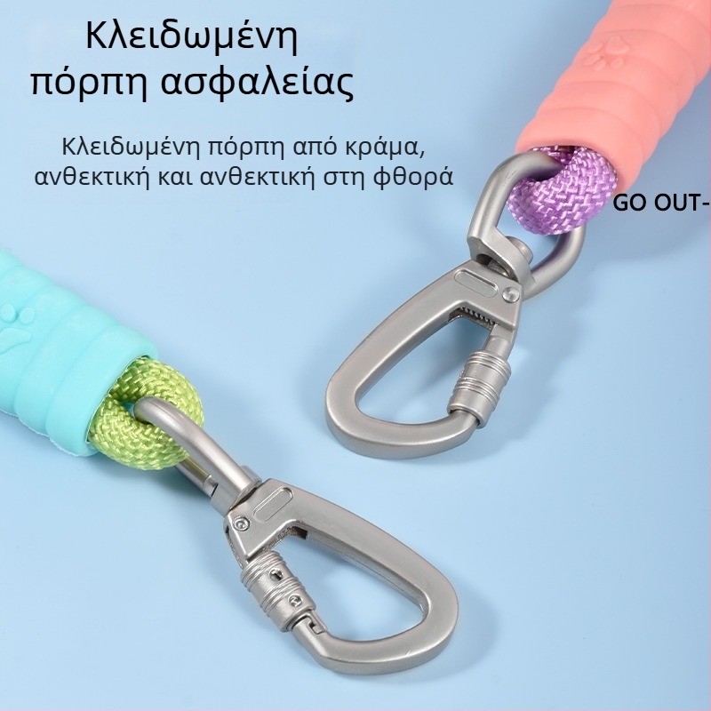 Λουρί σκύλου με χιαστή σχεδίαση, hands-free για μεσαίου και μεγάλου μεγέθους σκύλους, ανθεκτικό σε εκρήξεις και κατά του διαφυγής, P-αλυσίδα για βόλτες