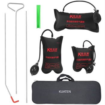 Εργαλείο ξεκλειδώματος κλειδαριάς πόρτας αυτοκινήτου με σετ γάντζων για αερόσακους και σφήνα ανοίγματος πόρτας