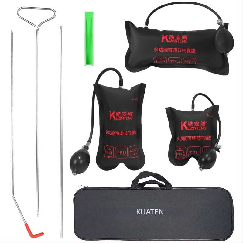 Εργαλείο ξεκλειδώματος κλειδαριάς πόρτας αυτοκινήτου με σετ γάντζων για αερόσακους και σφήνα ανοίγματος πόρτας