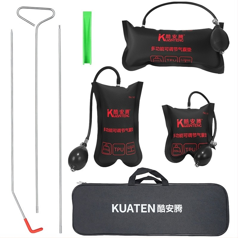 Εργαλείο ξεκλειδώματος κλειδαριάς πόρτας αυτοκινήτου με σετ γάντζων για αερόσακους και σφήνα ανοίγματος πόρτας