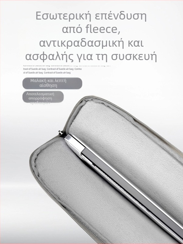 Τσάντα φορητού υπολογιστή με επένδυση PU, προστατευτική θήκη 15 ιντσών (MacBook, Huawei, Asus)