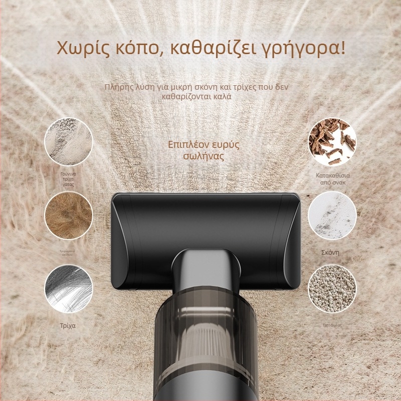 Φορητή οικιακή ηλεκτρική σκούπα με ασύρματο φυσητήρα αυτοκινήτου, διπλής λειτουργίας: φυσημα και αναρρόφηση, μπαταρία, ≤36 V, 80 W, 6000 Pa
