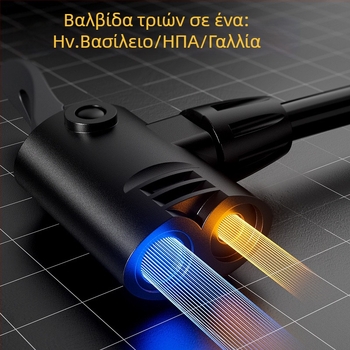 Χειροκίνητη αντλία ποδηλάτου, μοντέλο DL880016, πίεση αέρα 0–160, βάρος 0,43 кг, συμβατική αντλία
