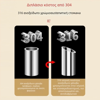 Ξυλάκια φαγητού από ανοξείδωτο ατσάλι 316, εσωτερικά κενά, αντιολισθητικά, με καθρεπτισμό επιφάνειας, μοντέρνος μινιμαλιστικός σχεδιασμός