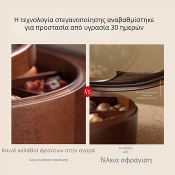 Ξύλινο πιάτο φρούτων – Jumao, Απλό στυλ, Κυκλοφορία 2025