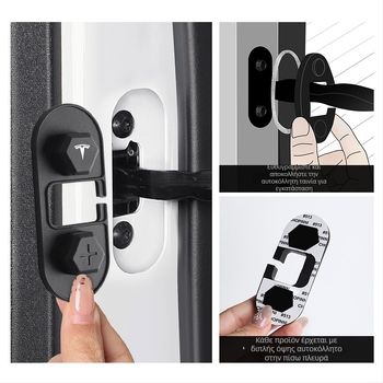 Σιλικόνη προστατευτική κάλυμμα περιοριστή πόρτας για Tesla Model 3, Model Y και Model X — αντιδιαβρωτικό, διαθέσιμη εξατομίκευση