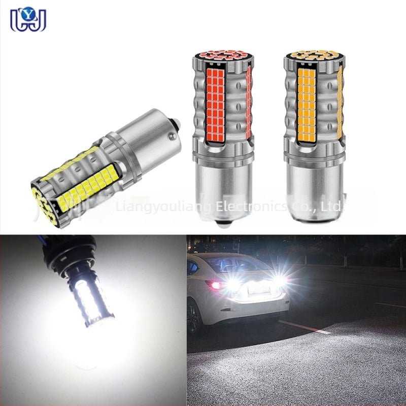 LED φανάρι αυτοκινήτου για φλας 1156/1157, 1206 SMD, 850 lm, 6500K, 8.7W, ευρύ φάσμα τάσεων 12-48V, για φλας, φρένο και οπίσθιο φως