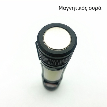 Type-C Φορτιζόμενη COB LED Εργασίας για Επισκευές Αυτοκινήτων – Αλουμινένιο Κέλυφος, 1200mAh Μπαταρία, Ισχύς 5W+3W, Περιστροφή 360°, Εμβέλεια 100–200m