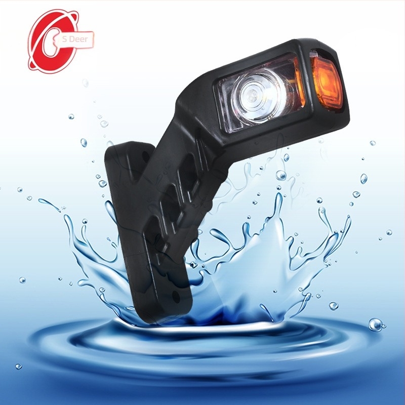 LED πλευρικό φως φορτηγού, 12V/24V, πλαστικό περίβλημα, Double Qi, κωδικός 20247273