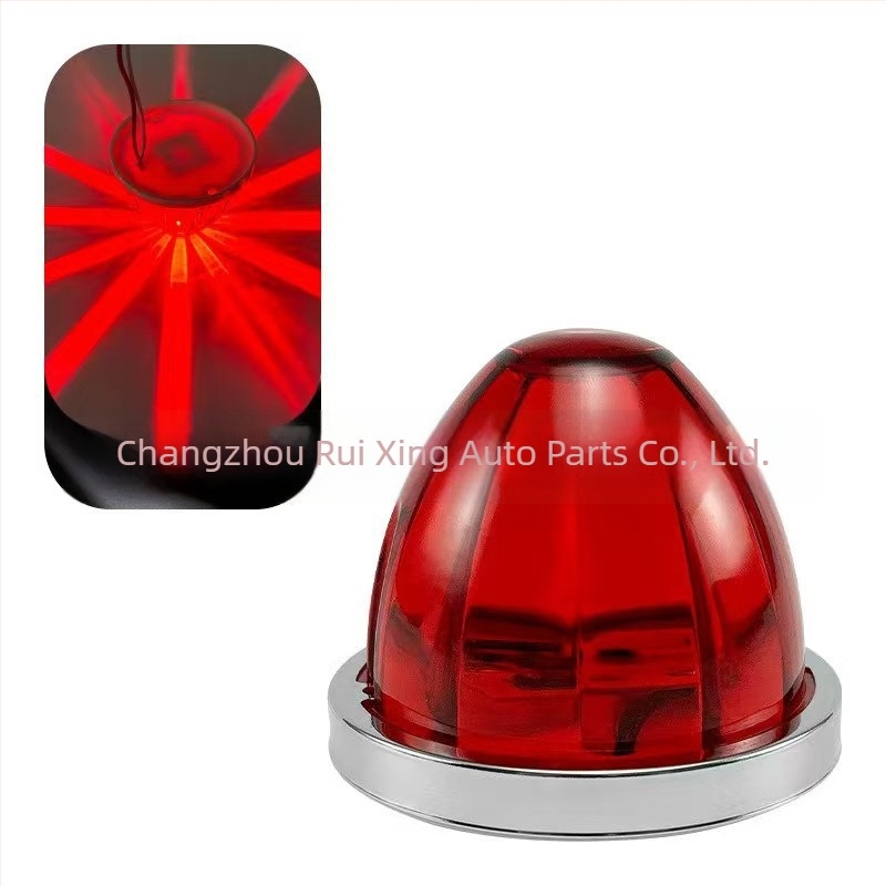 Plastic LED Watermelon Lamp για φορτηγά – 12V, LED πίσω/πλευρό φως, συμβατό με φορτηγά και ρυμουλκούμενα