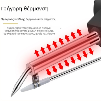 Πιστόλι συγκόλλησης με πόδι, εξωτερικά θερμαινόμενο, 80W