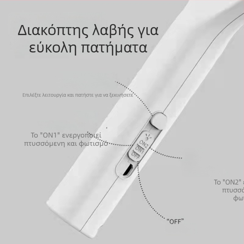 2-σε-1 USB ηλεκτρικό στυπτήρι για κουνούπια και LED λαμπτήρας, κάλυψη έως 10 m², χειροκίνητο ηλεκτρικό σοκ