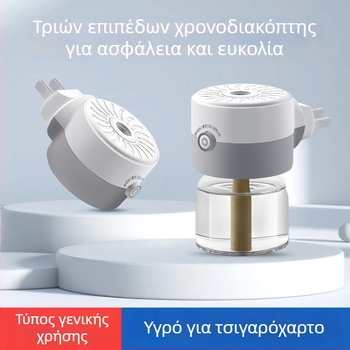 Ηλεκτρικός θερμαντήρας για διάλυμα εντομοαπωθητικό κατά των κουνουπιών, με χρονοδιακόπτη και σταθερή θερμοκρασία, ασφάλεια κατά εγκαυμάτων — Cat Neighbor, Στερεά μορφή, Προδιαγραφή A, Χωρίς άρωμα, Μη τοξικός