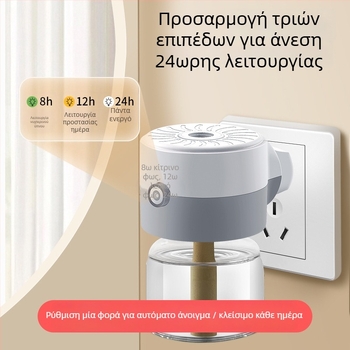 Ηλεκτρικός θερμαντήρας για διάλυμα εντομοαπωθητικό κατά των κουνουπιών, με χρονοδιακόπτη και σταθερή θερμοκρασία, ασφάλεια κατά εγκαυμάτων — Cat Neighbor, Στερεά μορφή, Προδιαγραφή A, Χωρίς άρωμα, Μη τοξικός