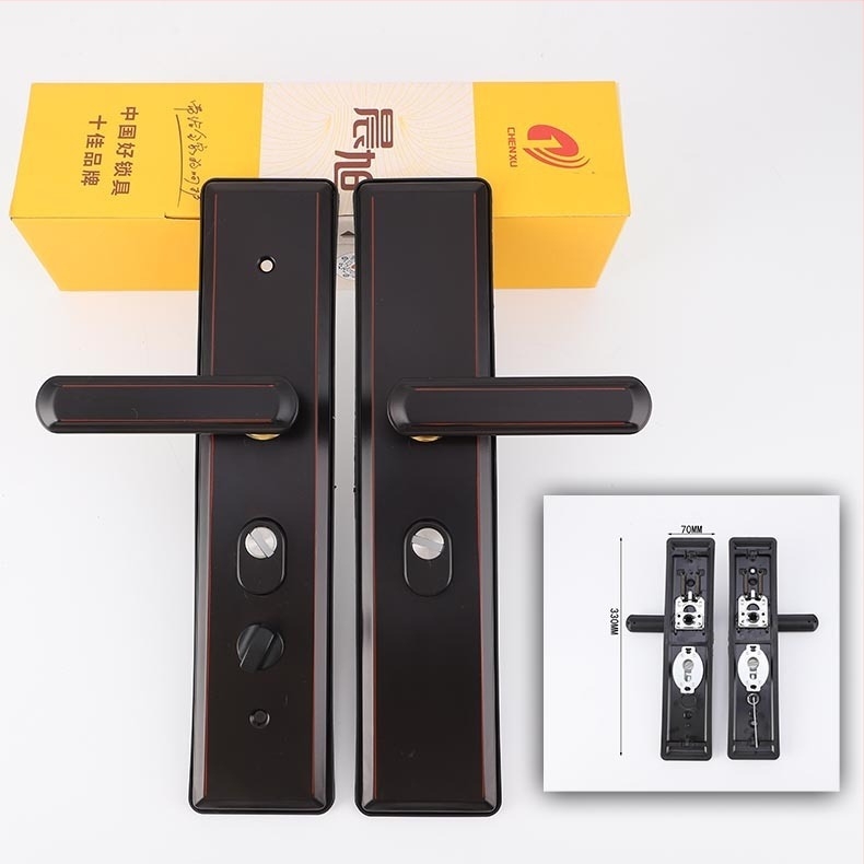 Χερούλι πόρτας ασφαλείας, διπλό τράβηγμα, με σίδηρο, ED002A-2, Chenxu, Νέο κινεζικό στυλ, Μοντέρνος μινιμαλισμός