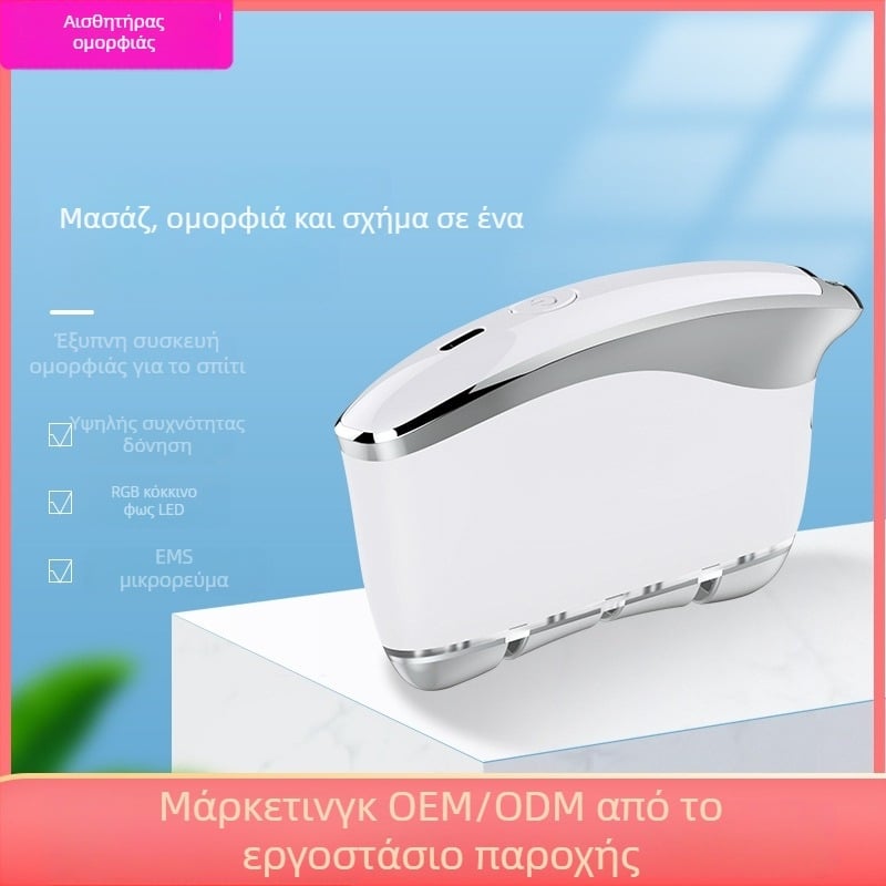 Οικιακή συσκευή EMS μικρορεύματος για ανύψωση και σύσφιξη της επιδερμίδας, RF ανάπλαση δέρματος και θεραπεία LED φωτός