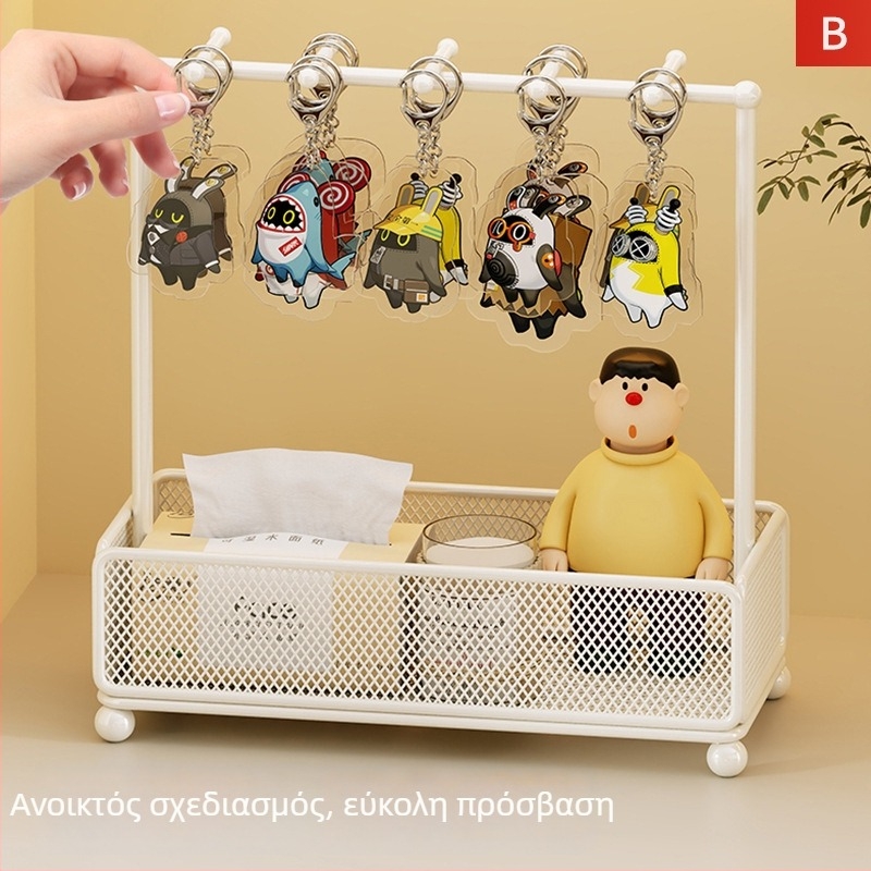 Σταντ προβολής κλειδιών, σίδηρος, διπλού επιπέδου, καλλιτεχνικό στυλ