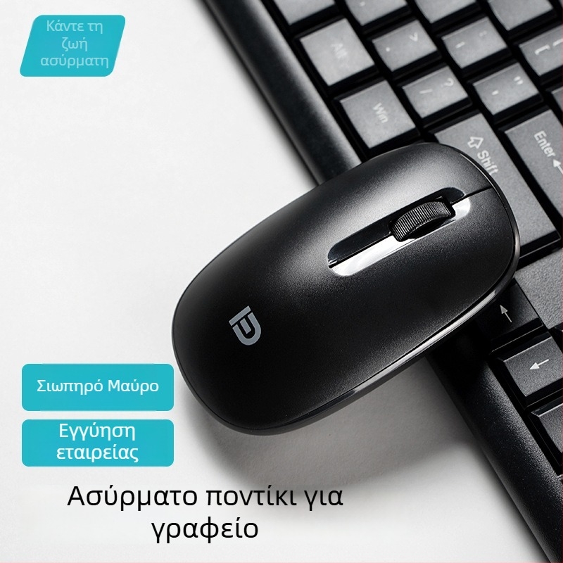 Ασύρματο ποντίκι USB, 2.4GHz ασύρματη σύνδεση, οπτικό 1000dpi, 3 κουμπιά, εργονομικός σχεδιασμός