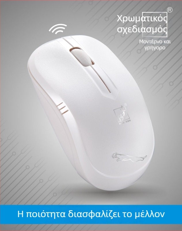 Ασύρματο οπτικό ποντίκι, 1600 DPI, εργονομικό, USB 2.4G, μοντέλο 101B