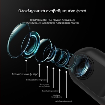 Κάμερα καταγραφής αυτοκινήτου με Wi-Fi και εφαρμογή, 1080p, 140° ευρυγώνιος φακός, microSD 16GB, τοποθέτηση στο παρμπρίζ