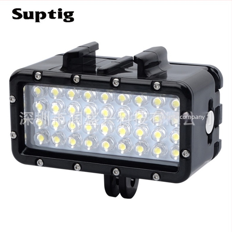 SUPTIG GoPro φως κατάδυσης – LED αδιάβροχο φως υποβρύχιο φωτιστικό, συμβατό με GoPro κάμερες, σετ 3 τεμάχια