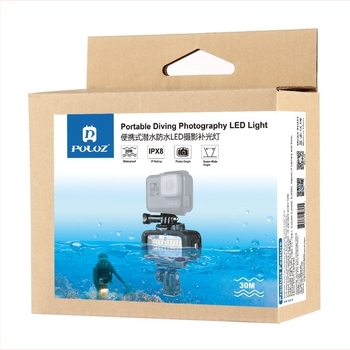 Puluz Fat Cow Pu222 Υδατοστεγανό Υποβρύχιο Φωτιστικό για DJI Osmo Action και GoPro (ABS)