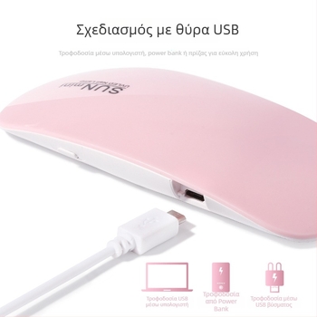 Λαμπτήρας νυχιών σε μορφή ποντικιού - φορητή μίνι συσκευή στέγνωσης νυχιών, μοντέλο SUN mini; προέλευση Zhejiang; καθαρό βάρος 85 g; OEM μάρκα; 200 τεμάχια/κουτί