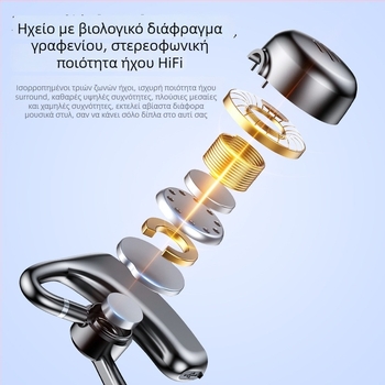 V600 Bluetooth ακουστικό με κράτημα για το αυτί, μονοφωνικό, μη ενδορινικό, ψηφιακή οθόνη, για αθλητισμό, επιχειρήσεις και αυτοκίνητο