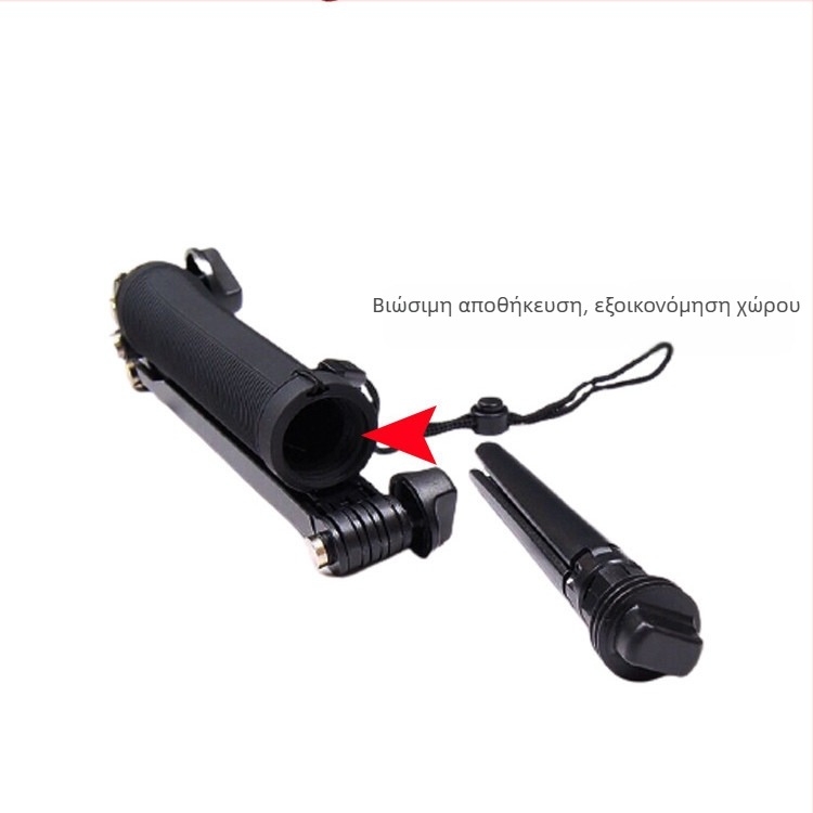 Selfie μπαστούνι με τριών κατευθύνσεων ρυθμιζόμενο βραχίονα, πτυσσόμενο σχέδιο 3 τμημάτων; ανοξείδωτος χάλυβας; παγκόσμια συμβατότητα; μέγιστο φορτίο έως 2 κιλά